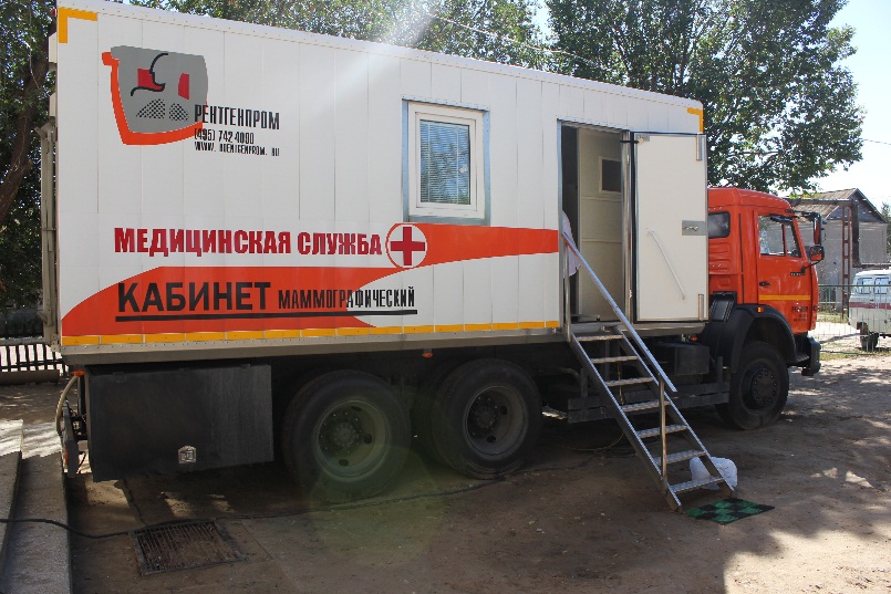 Жительниц отдаленных посёлков севера области обследуют с помощью передвижного маммографа